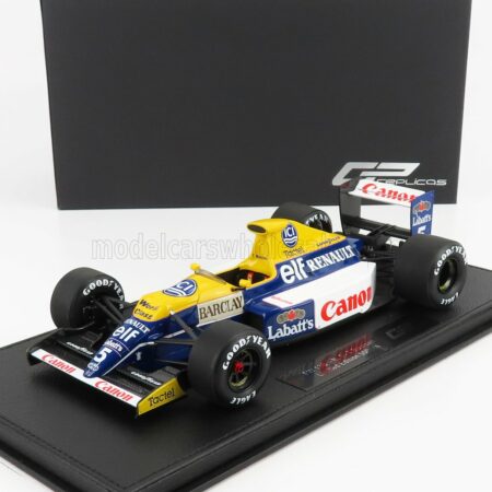 GP-REPLICAS 1/18 WILLIAMS | F1  RENAULT FW13B N 5 SEASON 1990 T.BOUTSEN - CON VETRINA - WITH SHOWCASE | YELLOW WHITE