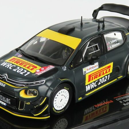 IXO-MODELS 1/43 CITROEN | C3 WRC N 20 RALLY SARDEGNA ITALY 2020 P.SOLBERG - A.MIKKELSEN | MATT BLACK