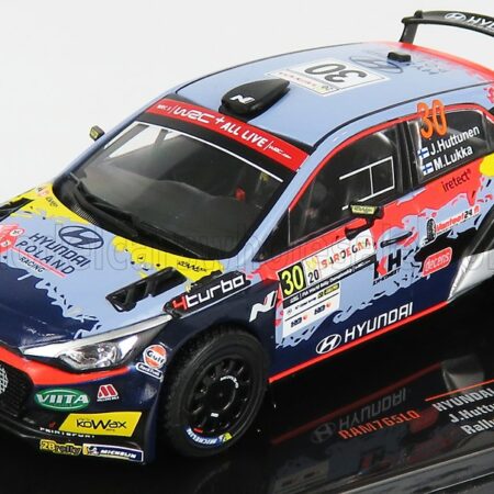 IXO-MODELS 1/43 HYUNDAI | i20 R5 N 30 RALLY SARDEGNA ITALY 2020 J.HUTTUNEN - M.LUKKA | 2 TONE BLUE RED