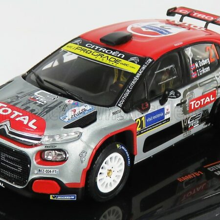 IXO-MODELS 1/43 CITROEN | C3 R5 N 21 RALLY ESTONIA 2020 M.OSTBERG - T.ERIKSEN | GREY RED BLACK