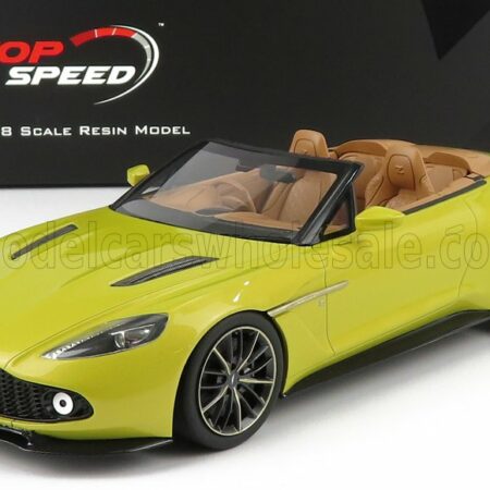 TRUESCALE 1/18 ASTON MARTIN | VANQUISH ZAGATO VOLANTE CABRIOLET OPEN 2017 | COSMOPOLITAN YELLOW