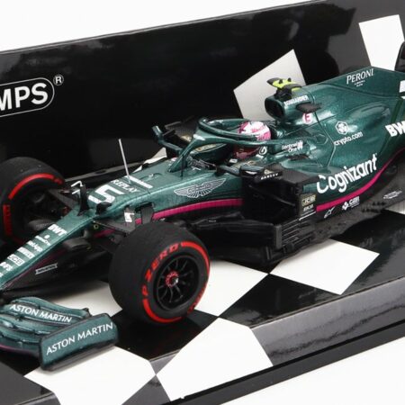 MINICHAMPS 1/43 ASTON MARTIN | F1  AMR21 MERCEDES M12 EQ POWER+ TEAM COGNIZANT FORMULA ONE N 5 2nd AZERBAIJAN GP 2021 SEBASTIAN VETTEL | GREEN