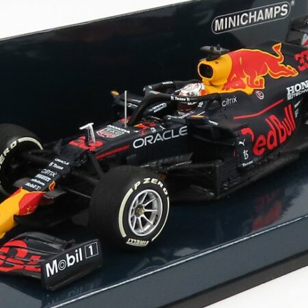 MINICHAMPS 1/43 RED BULL | F1  RB16B HONDA RA620H TEAM ASTON MARTIN N 33 WINNER FRENCH GP 2021 MAX VERSTAPPEN | MATT BLUE YELLOW RED