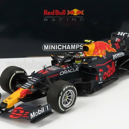 MINICHAMPS 1/18 RED BULL | F1  RB16B HONDA RA620H TEAM ASTON MARTIN N 11 3rd FRENCH GP 2021 SERGIO PEREZ | MATT BLUE YELLOW RED