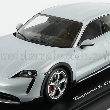 MINICHAMPS 1/18 PORSCHE | TAYCAN 4S CROSS TURISMO 2021 - CON VETRINA - WITH SHOWCASE | ICE GREY