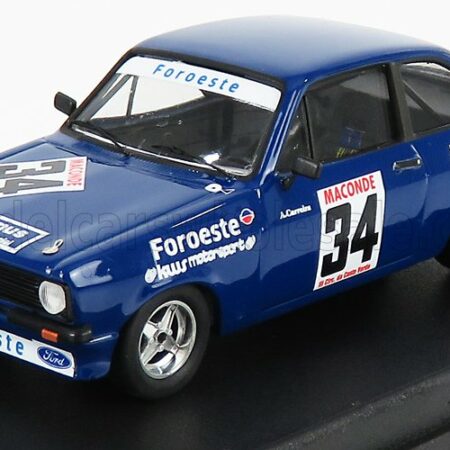 TROFEU 1/43 FORD ENGLAND | ESCORT MKII N 34 RALLY VILA DO CONDE 1980 A.CARREIRA | BLUE