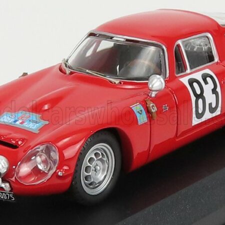 BEST-MODEL 1/43 ALFA ROMEO | TZ1 N 83 WINNER COUPE DES ALPES 1964 G.AUGIAS | RED