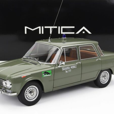 MITICA-DIECAST 1/18 ALFA ROMEO | GIULIA 1.6 Ti POLIZIA MILANO 1963 - SQUADRA MOBILE TEL. 777 | VERDE LUCIDO - GREEN