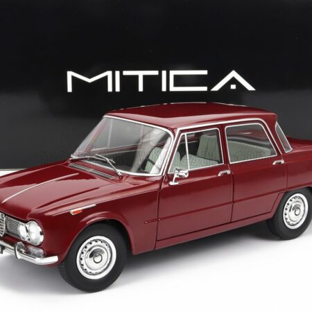 MITICA-DIECAST 1/18 ALFA ROMEO | GIULIA 1.6 Ti 1962 | ROSSO AMARANTO - DARK RED