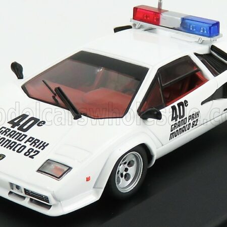 WERK83 1/43 LAMBORGHINI | COUNTACH 5000S SAFETY CAR F1 GP MONACO 1982 | WHITE