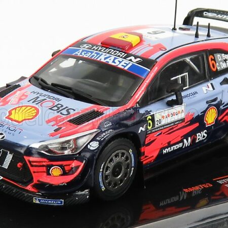 IXO-MODELS 1/43 HYUNDAI | i20 COUPE WRC N 6 RALLY SARDEGNA 2020 D.SORDO - C.DEL BARRIO | LIGHT BLUE RED BLACK