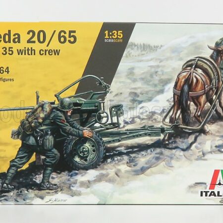 ITALERI 1/35 ACCESSORIES | BREDA 20/65 MILITARY GUN WITH CREW | /