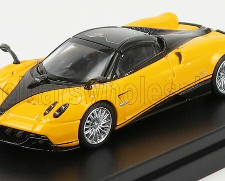 LCD-MODEL 1/64 PAGANI | HUAYRA ROADSTER 2018 | YELLOW BLACK