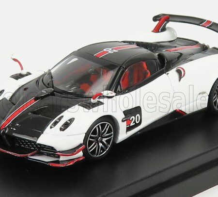 LCD-MODEL 1/64 PAGANI | HUAYRA BC ROADSTER N 20 2017 | WHITE BLACK