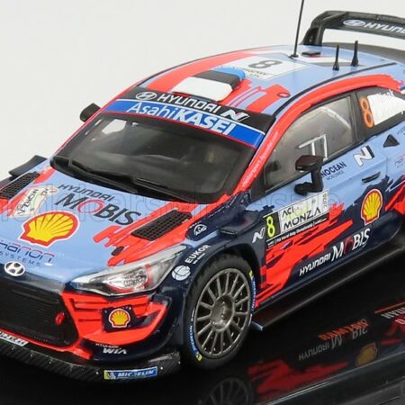 IXO-MODELS 1/43 HYUNDAI | i20 WRC COUPE TEAM SHELL MOBIS N 8 RALLY MONZA 2020 O.TANAK - M.JARVEOJA | LIGHT BLUE RED BLACK