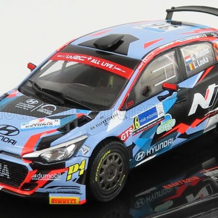 IXO-MODELS 1/43 HYUNDAI | i20 R5 WRC N 36 RALLY ESTONIA 2020 G.MUNSTER - L.LOUKA | LIGHT BLUE RED BLACK