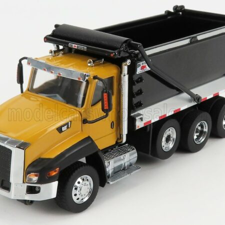 DM-MODELS 1/50 CATERPILLAR | CT660 CASSONE RIBALTABILE 4-ASSI 2016 - DUMP TRUCK | YELLOW BLACK