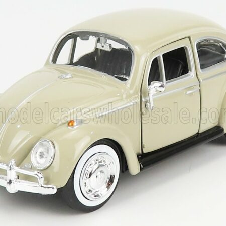 MOTOR-MAX 1/24 VOLKSWAGEN | BEETLE MAGGIOLINO 1966 | BEIGE