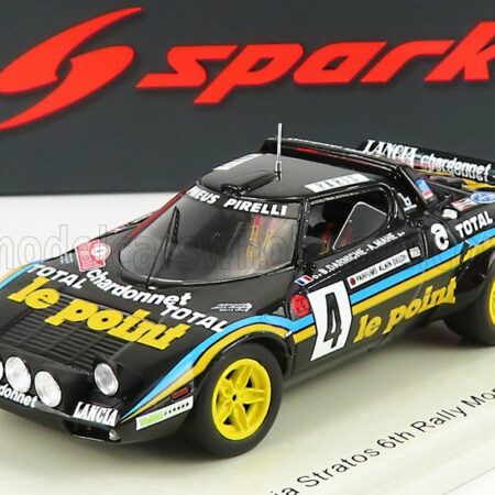 SPARK-MODEL 1/43 LANCIA | STRATOS N 4 6th RALLY MONTECARLO 1981 B.DARNICHE - A.MAHE | BLACK YELLOW