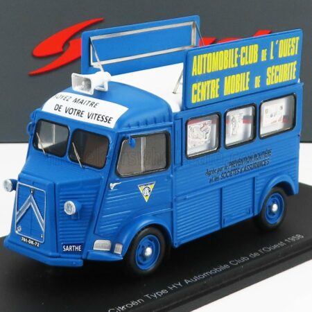 SPARK-MODEL 1/43 CITROEN | HY AUTOMOBILE CLUB DE L'OUEST 1958 | LIGHT BLUE WHITE