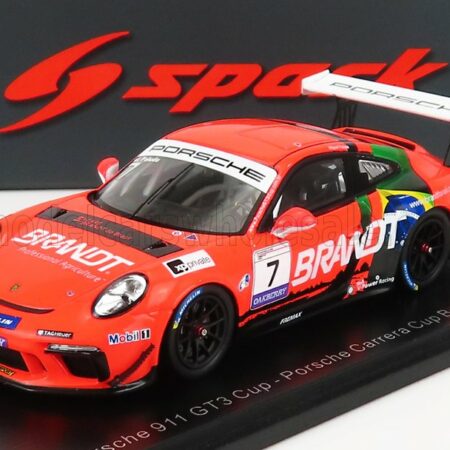 SPARK-MODEL 1/43 PORSCHE | 911 991 GT3 CUP N 7 PORSCHE CARRERA CUP 2020 M.PALUDO | ORANGE BLACK