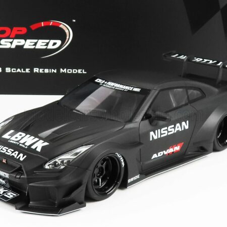 TRUESCALE 1/18 NISSAN | GT-RR (R35) LIBERTY WALK 2016 | MATT BLACK