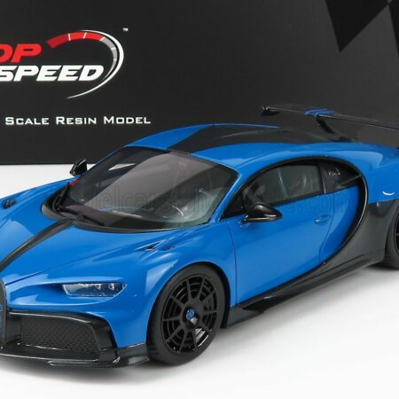 TRUESCALE 1/18 BUGATTI | CHIRON N 16 PUR SPORT 2018 | AGILE BLUE BLACK