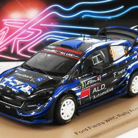 SPARK-MODEL 1/43 FORD ENGLAND | FIESTA WRC TEAM M-SPORT N 9 RALLY ACROPOLIS 2021 J.SERDERIDIS - F.MICLOTTE | BLUE BLACK