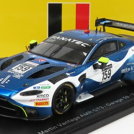 SPARK-MODEL 1/43 ASTON MARTIN | VANTAGE AMR GT3 TEAM GARGE 59 N 159 3rd SILVER CLASS 24h SPA 2021 T.TUJULA - A.MACDOWALL - N.KJAERGAARD | BLUE WHITE