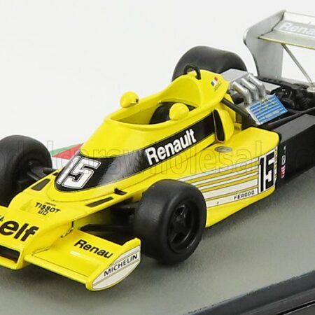 EDICOLA 1/43 RENAULT | F1 RS01 N 15 SEASON 1977 JEAN PIERRE JABOUILLE | YELLOW BLACK