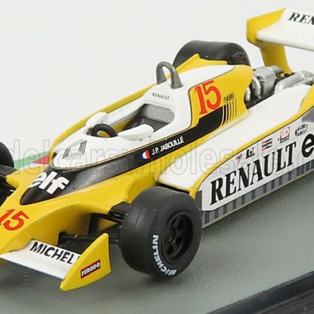 EDICOLA 1/43 RENAULT | F1 RS10 N 15 SEASON 1979 JEAN PIERRE JABOUILLE | YELLOW WHITE