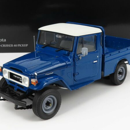 KYOSHO 1/18 TOYOTA | LAND CRUISER 40 4X4 PICK-UP 1980 | BLUE WHITE