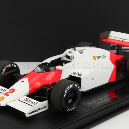 GP-REPLICAS 1/18 McLAREN | F1  MP4/2C N 2 SEASON 1986 KEKE ROSBERG - CON VETRINA - WITH SHOWCASE | WHITE RED