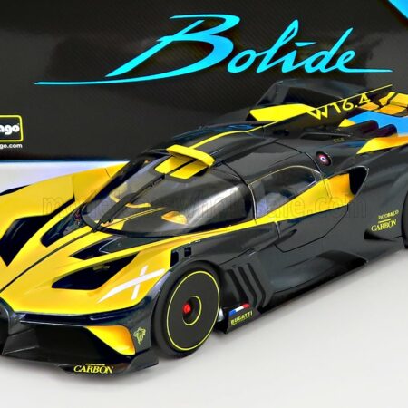 BURAGO 1/18 BUGATTI | BOLIDE W16 8.0 FOUR-TURBO 1850hp 500km/h 2020 | YELLOW BLACK