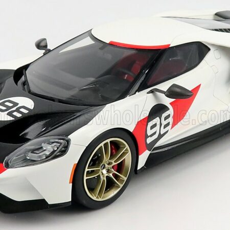 TRUESCALE 1/18 FORD USA | GT HERITAGE EDITION 2021 | WHITE BLACK