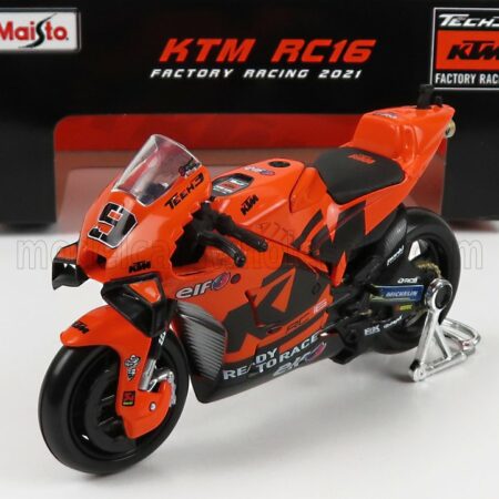 MAISTO 1/18 KTM | RC16 TECH3 KTM FACTORY RACING TEAM N 9 MOTOGP 2021 DANILO PETRUCCI | ORANGE BLACK