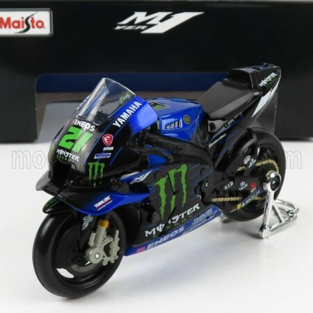 MAISTO 1/18 YAMAHA | YZR-M1 TEAM YAMAHA MONSTER ENERGY N 21 MOTOGP SEASON 2022 FRANCO MORBIDELLI | BLUE