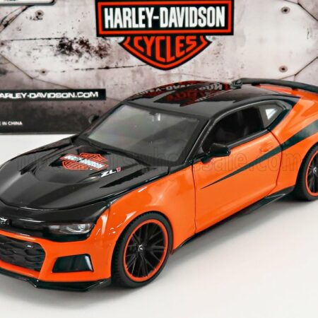 MAISTO 1/24 CHEVROLET | CAMARO ZL1 CUSTOM HARLEY DAVIDSON 2017 | ORANGE BLACK