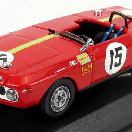 BEST-MODEL 1/43 LANCIA | FULVIA F&M SPIDER N 15 MUGELLO GP 1969 SANDRO MUNARI | RED