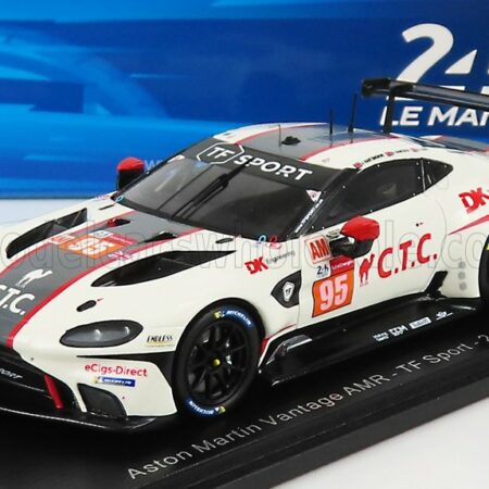 SPARK-MODEL 1/43 ASTON MARTIN | VANTAGE AMR 4.5L V8 TURBO TEAM TF SPORT N 95 24h LE MANS 2021 J.HARTSHORNE - O.HANCOCK - R.GUNN | WHITE