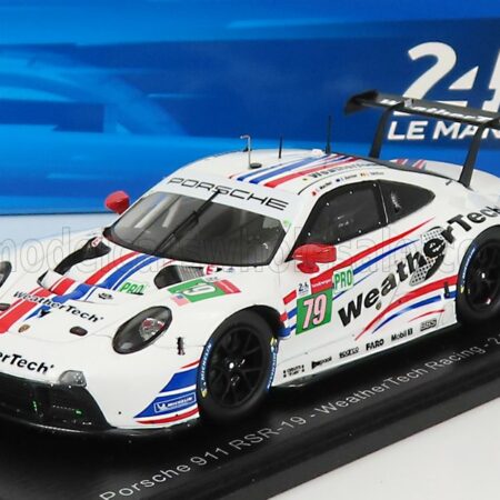 SPARK-MODEL 1/43 PORSCHE | 911 991-2 4.2L RSR-19 TEAM WEATHERTECH RACING N 79 24h LE MANS 2021 E.BAMBER - C.MACNEIL - L.VANTHOOR | WHITE