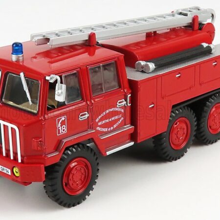 EDICOLA 1/43 BERLIET | FF 6X6 TANKER TRUCK FRANCE 1971 | RED