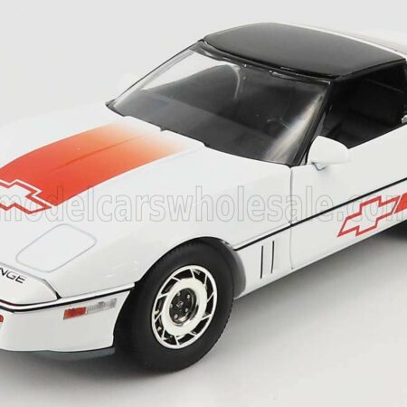 GREENLIGHT 1/18 CHEVROLET | CORVETTE C4 1988 | WHITE RED