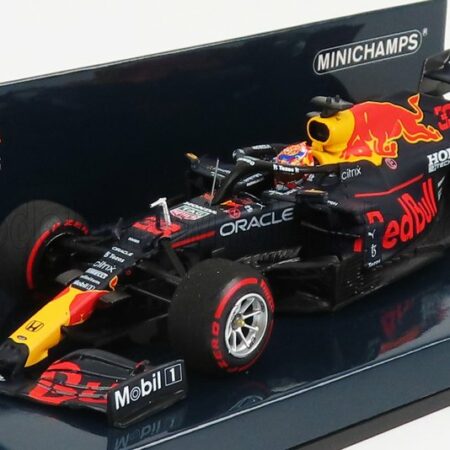 MINICHAMPS 1/43 RED BULL | F1  RB16B HONDA RA620H TEAM ASTON MARTIN N 33 WINNER DUTCH GP 2021 MAX VERSTAPPEN | MATT BLUE YELLOW RED