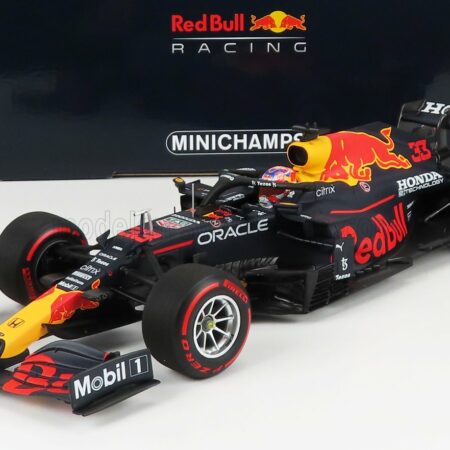 MINICHAMPS 1/18 RED BULL | F1  RB16B HONDA RA620H TEAM ASTON MARTIN N 33 WINNER DUTCH GP 2021 MAX VERSTAPPEN | MATT BLUE YELLOW RED