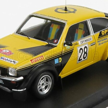 TROFEU 1/43 OPEL | KADETT C GT/E (night version) N 28 RALLY MONTECARLO 1976 ANDERS KULLANG - CLAES GORAN ANDERSSON | YELLOW BLACK