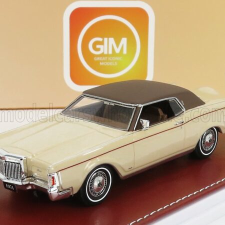 GREAT-ICONIC-MODELS 1/43 LINCOLN | CONTINENTAL MARK III 1971 | BEIGE