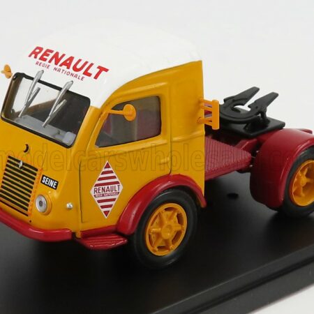 EDICOLA 1/43 RENAULT | 2.5T. TRACTOR TRUCK 2-ASSI RENAULT REGIE NATIONALE1955 | YELLOW RED WHITE