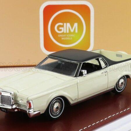 GREAT-ICONIC-MODELS 1/43 LINCOLN | CONTINENTAL MARK III FARM AND RANCH 1971 | WHITE