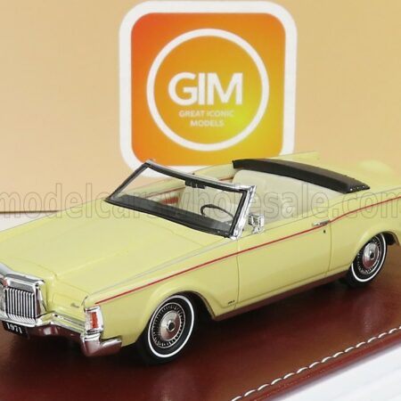 GREAT-ICONIC-MODELS 1/43 LINCOLN | CONTINENTAL MARK III CONVERTIBLE 1971 | YELLOW